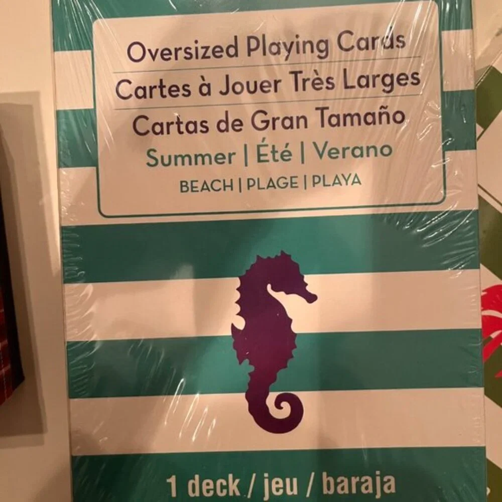 Jumbo Playing Cards‎ and 2 Regular Sets (new) (kids/x)